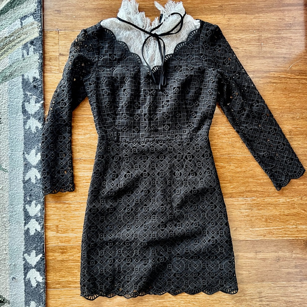 Elegant Black Lace Dress